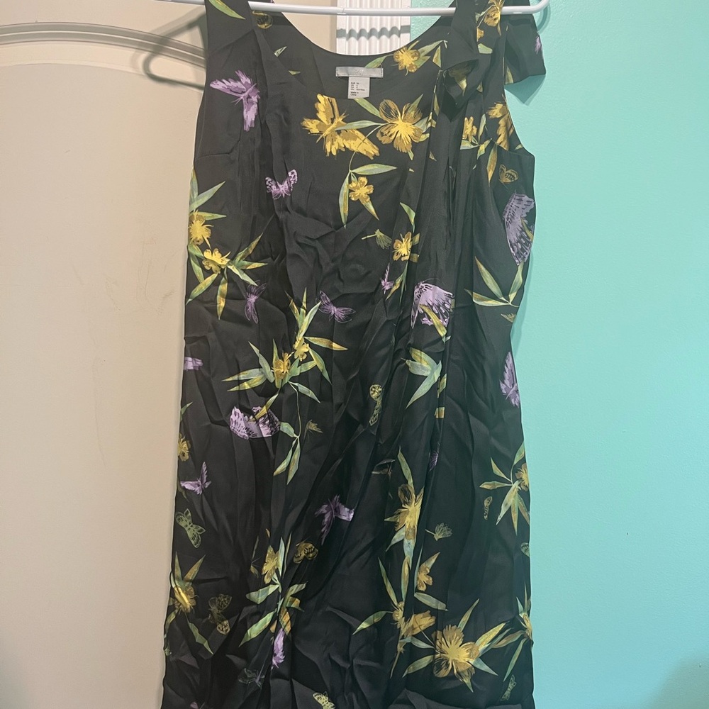 Floral Black Dress